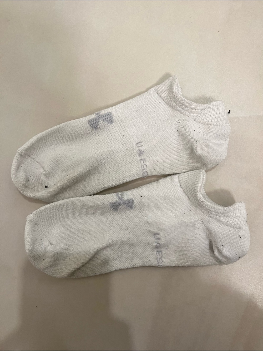 Under Armour White Low-Cut Men's Athletic No-Show Socks